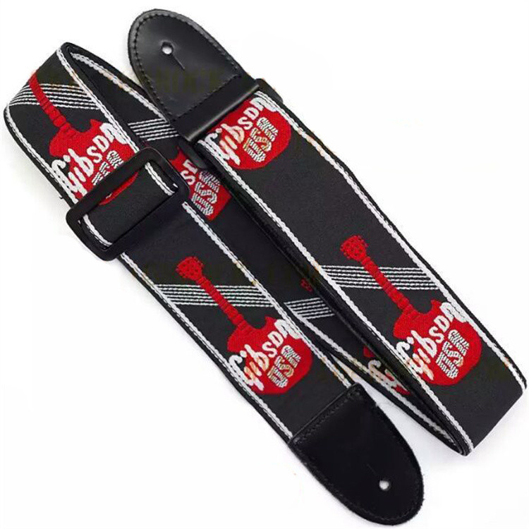 ✨สายกีต้าร์ปัก Gibson สายกีตาร์โปร่ง Gibson สายกีตาร์โปร่ง Jacquard 25.7987