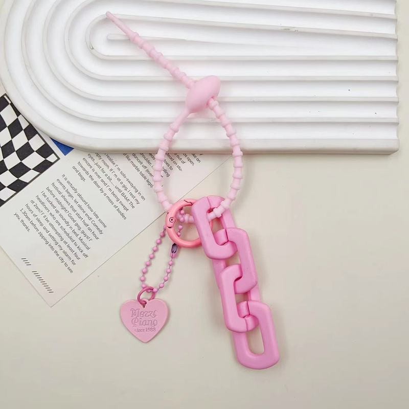 จี้พวงกุญแจจี้เชือกนุ่มรูปหัวใจสีสันสดใสสําหรับพวงกุญแจกระเป๋าเป้สะพายหลังอุปกรณ์เสริมเพื่อนของขวัญ - รูปที่ 7