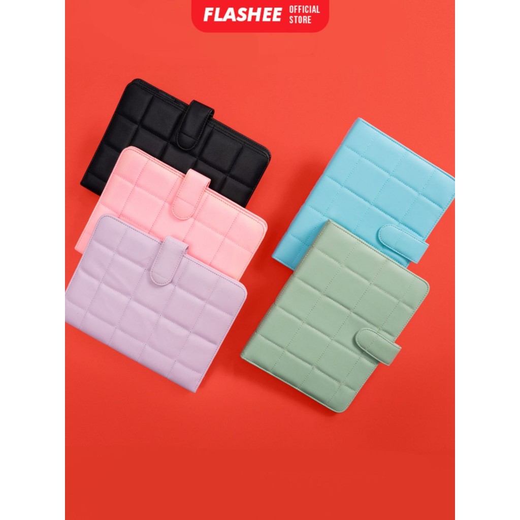 Flashee Binder Puffy A5 20 Ring Binder Plain Exclusive Agenda Plain Notebook Binder A5 College