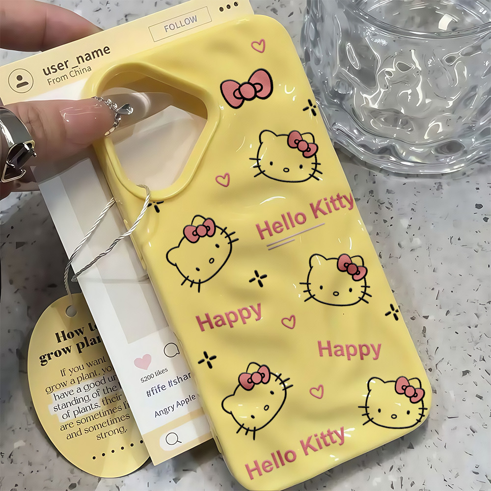 💖จัดส่งในพื้นที่💖 เคสเหมือนอุกกาบาต แมวการ์ตูน โค้งคำนับ สีชมพู สําหรับIPhone16 15 14 13 12 11 7 8plusPro Promax X XR XS