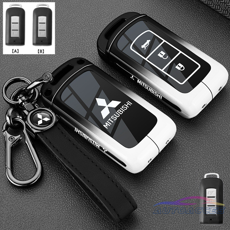 ฝาครอบกุญแจรถสําหรับ Mitsubishi XPander GLS AT 2025, Xpander, Triton, Xforce, Lancer ex, Pajero Sport Attrage, Montero GLS Key Holder Shell พวงกุญแจอุปกรณ์เสริมอัตโนมัติ