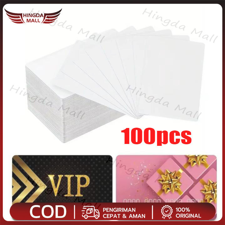 100 ชิ้น ID CARD BLANK, NOCO CARD, PVC BLANCARD, PLAIN PVC CARD