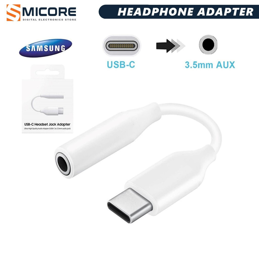 เหมาะสําหรับ Samsung Galaxy S21 S20 Note20 A80 Tab S6 S7 USB C ถึง 3.5 มม.แจ็คอะแดปเตอร์ Type C Audio Converter
