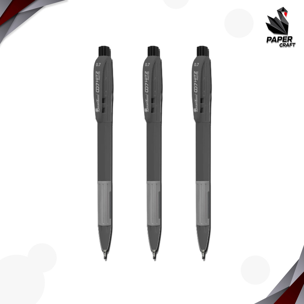 Quantum (ควอนตัม) ปากกาลูกลื่น รุ่น 007 Hitz Pastel ขนาด 0.7 มม. หมึกดำ แดง น้ำเงิน ( 1 ด้าม / คละสีด้าม ) - รูปที่ 2