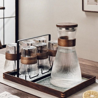 ZOWOKI Set Teko Air Kaca Fixture 7 In 1 | Kettel Air Kaca Mountain 5 In 1 | Teko Set Picher Glass | Borosilicate Glass