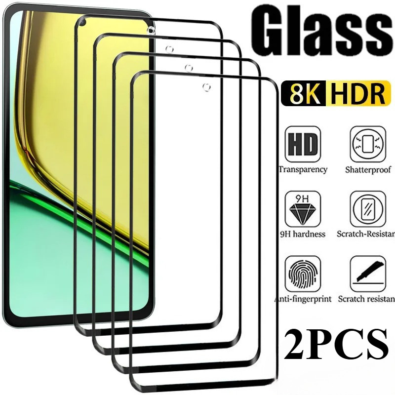 2PCS Anti Spy ความเป็นส่วนตัวฟิล์มกระจกนิรภัยสําหรับ Vivo Y300t Y300i Y300 Pro GT สีดําขอบน้ํามันหลั