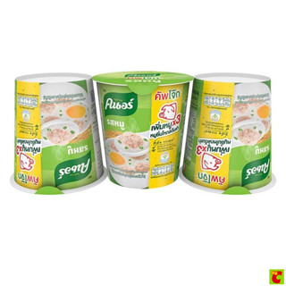 คนอร์ คัพโจ๊ก โจ๊กข้าวหอมมะลิกึ่งสำเร็จรูป รสหมู 32 ก. แพ็ค …