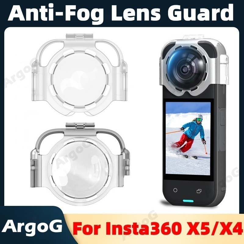 ArgoG ฟิล์มป้องกันฝ้าสำหรับ Insta360 X5 / X4 ฝาครอบเลนส์กันกระแทก อุปกรณ์เสริม Insta360 X5