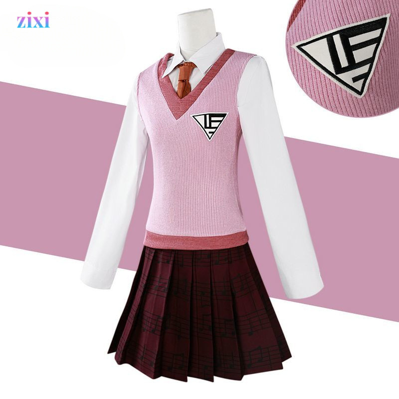 ชุดคอสเพลย์Akamatsu KaoruจากDanganronpa พร้อมเสื้อและ.ACCESSORY_OR_OTHER_ITEM_IF_APPLICABLE