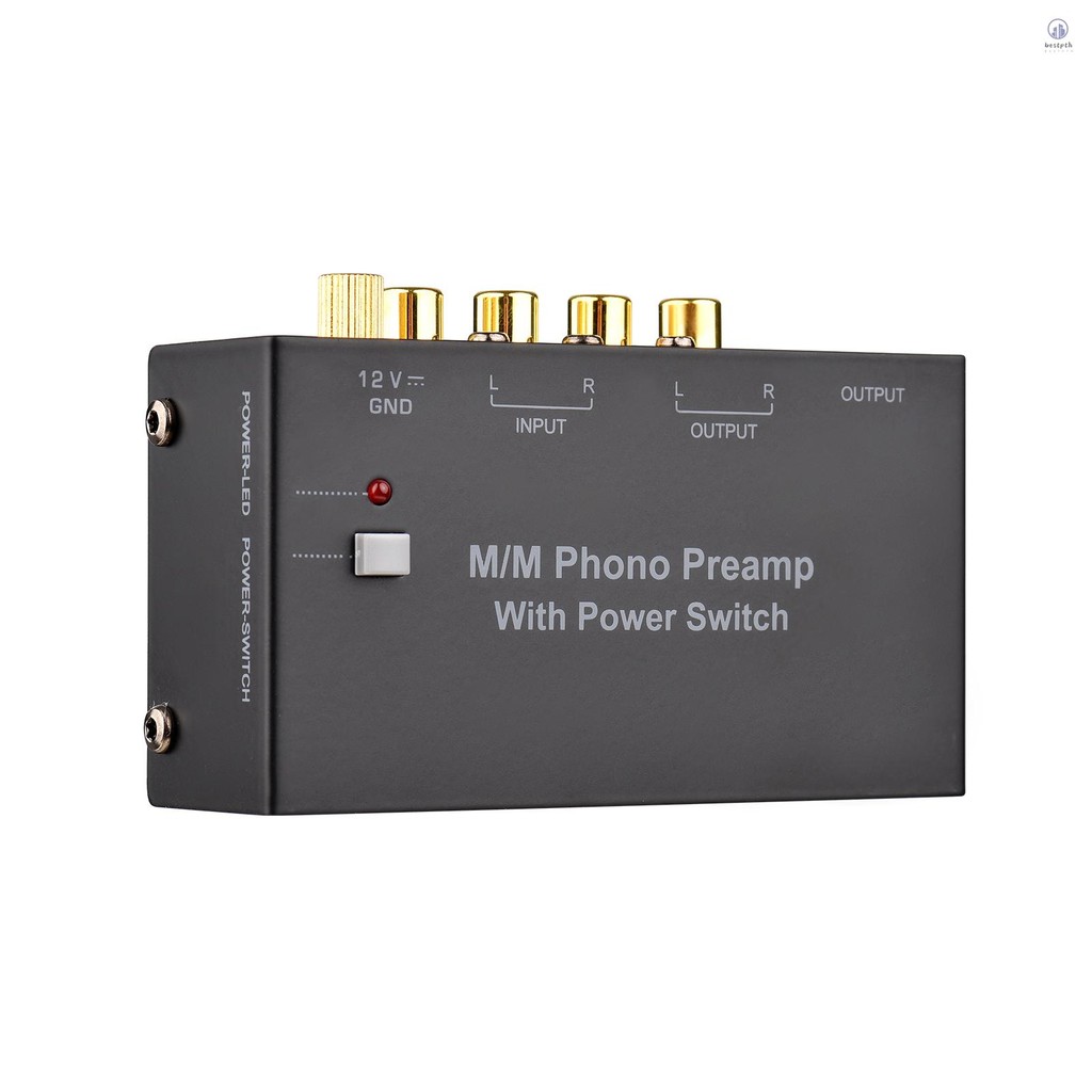 M/M Phono Preamp พร้อมสวิตช์ไฟ Phono Preamp ขนาดกะทัดรัดพิเศษ Turntable Preamp พร้อมอินเทอร์เฟซ RCA 