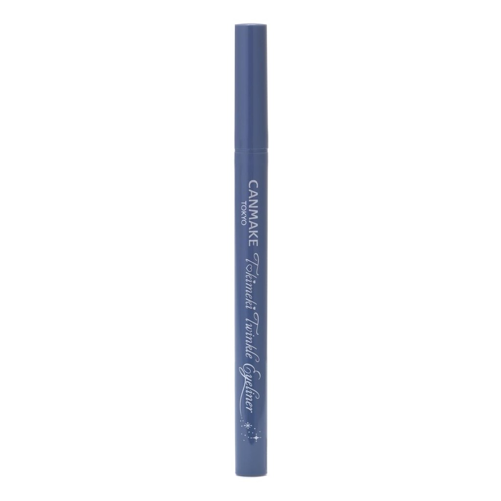 CANMAKE Tokimeki Twinkle Eyeliner 02 Starry Dew Liquid Eyeliner Micro Pearl Felt Pen Navy