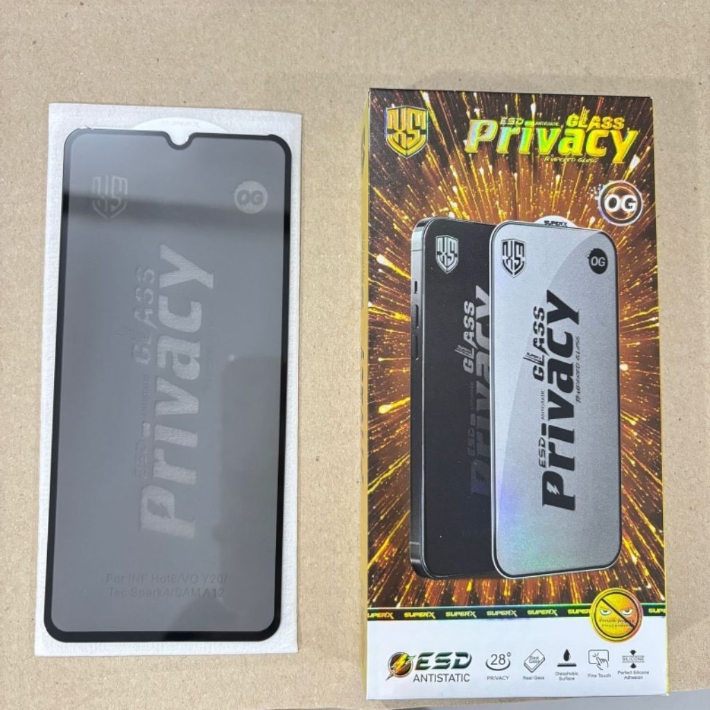 ใหม่ PER BOX 10 PCS TG SPY TEMPERED GLASS STATIC SPY PRIVACY OG REALME C67 C65 C63 C61 C55 C53 C51S 