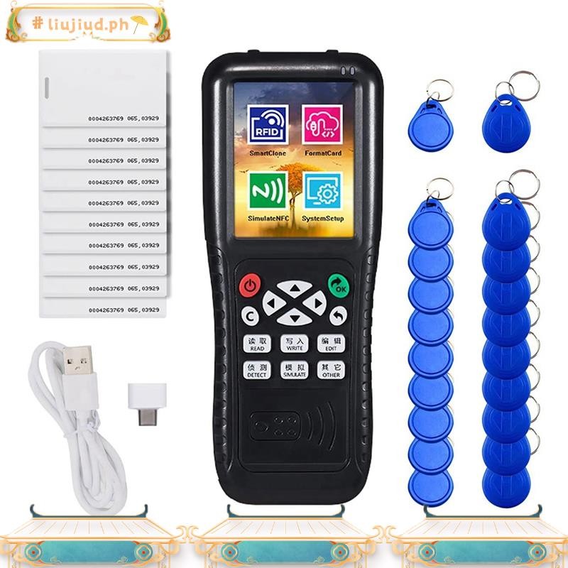 liujiud.ph1Set สีดํา RFID Card เครื่องอ่านเครื่องถ่ายเอกสาร Writer เครื่องอ่านการ์ดอัจฉริยะ Writer R