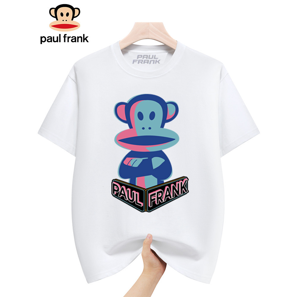 เสื้อยืดพิมพ์ลายลิง สไตล์น่ารักๆ พื้นผ้าฝ้ายแท้ระบายอากาศดี