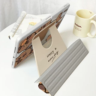 【2025】SPIN CASE หมุนได้ 360 เคสสำหรับ เคส iPad แฮปปี้ดีไซน์ for Gen7/8/9 10.2 Air4/5/6/7 Gen10/11 A16 M3 Pro11