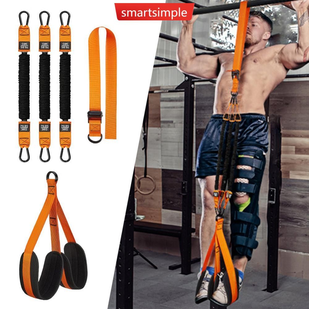 SMARTSIMPLE 150/225/300Pounds Pull-Up Assist เข็มขัดปรับแนวนอนบาร์การฝึกอบรมเสริม Latex Elastic Band