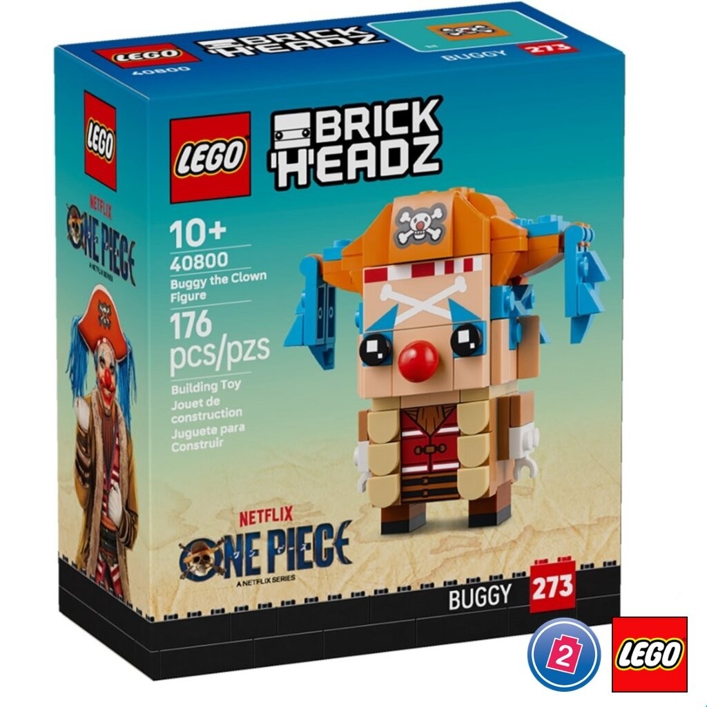 เลโก้ LEGO BrickHeadz 40800 ONE PIECE Buggy the Clown Figure