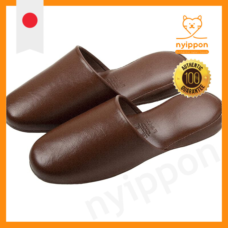 Nippon Slipper Room Shoes - Brown Free Size, Easy to Walk, Indoor Slippers for Guests 348917
