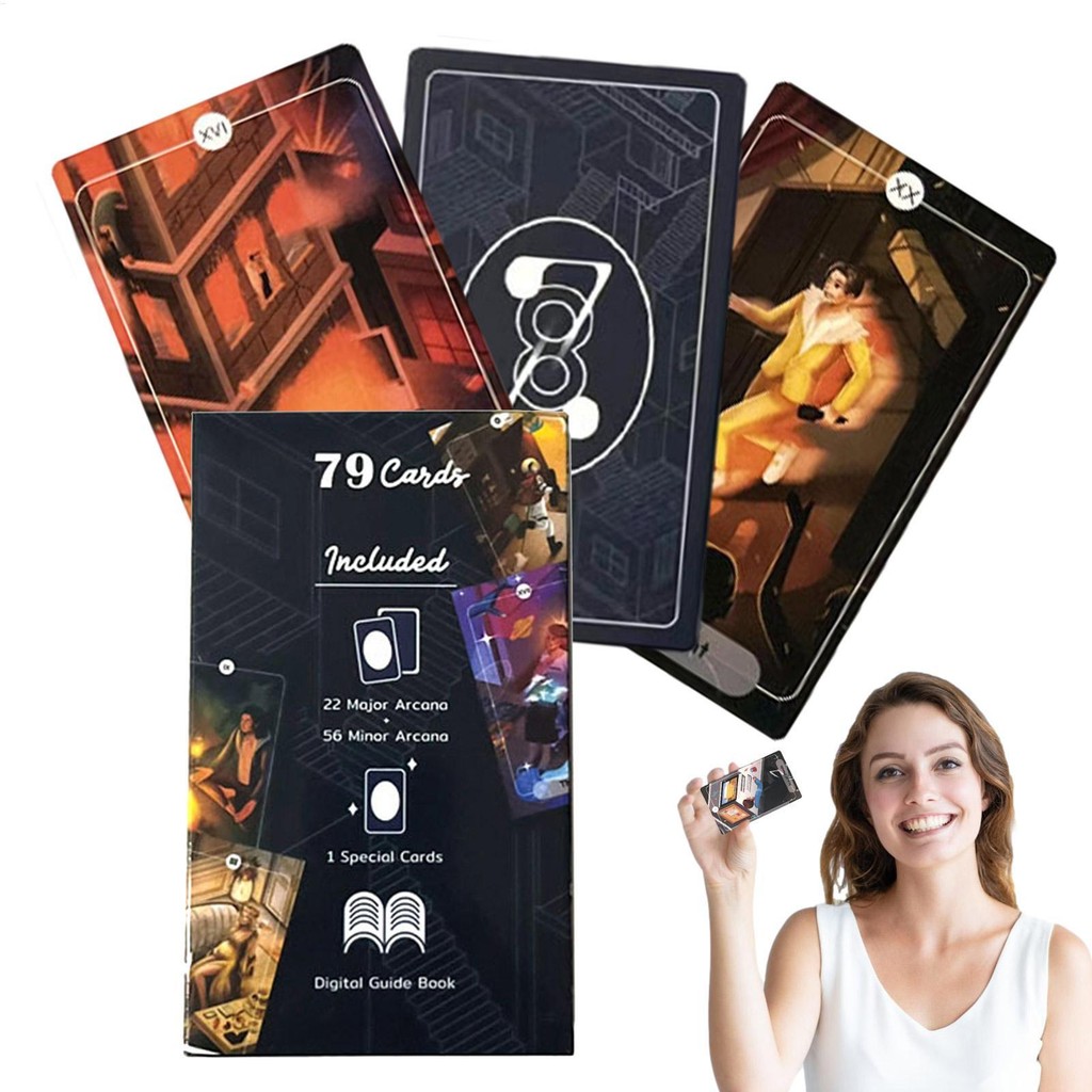 78-card Stories Tarot ประณีตไพ่ทาโรต์เกมประณีตความบันเทิงเครื่องมือสําหรับเพื่อนร่วมชั้น Gathering F