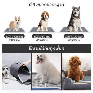 🔥ส่งจากไทย🔥 แผ่นรองฉี่ แผ่นรองฉี่สุนัข ช่วยฝึกขับถ่าย ซึมซับได้ดี ต่อต้านแบคทีเรีย กักเก็บกลิ่น