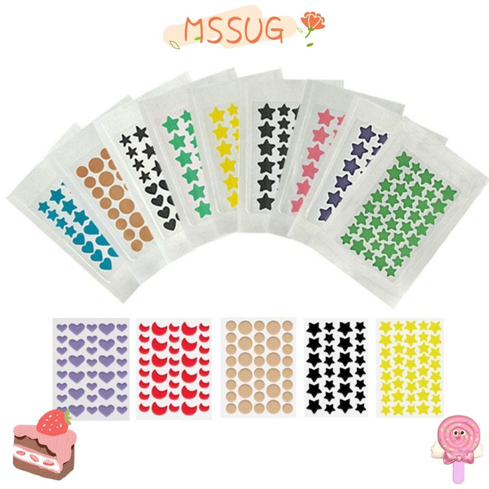 MSSUG 5 แผ่น PE Pimple Patch, Skin Care Star รูป Skin Care Pimple Cover สติกเกอร์, ที่มองไม่เห็น Acn