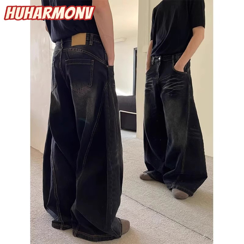 Ocshean American Retro Mens Loose Street Style Jeans