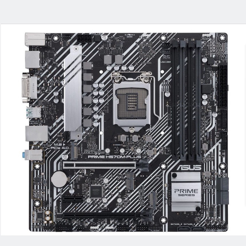 เมนบอร์ด Asus PRIME H570M-PLUS1200 พินรองรับหน่วยความจํา cpu เดสก์ท็อปรุ่นที่ 10 11