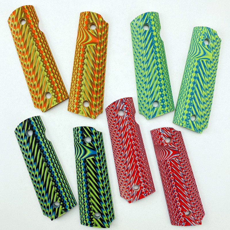 1911护木配件改装 1911Grips手柄G10贴片G10手柄 战术刀柄材料