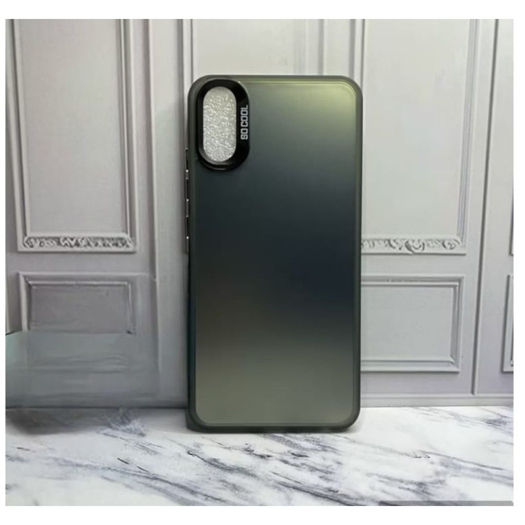 SOFTCASE HYBRID IMD สีดํา XIAOMI REDMI 9A/9I CASING HYBRID IMD SO COOL HOLOGRAM โพลีคาร์บอเนต