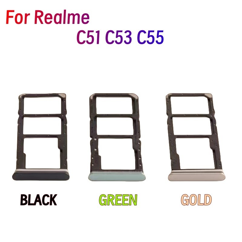 สําหรับ Realme C51 C53 C55 ซิมการ์ดที่ใส่ถาด Replacment