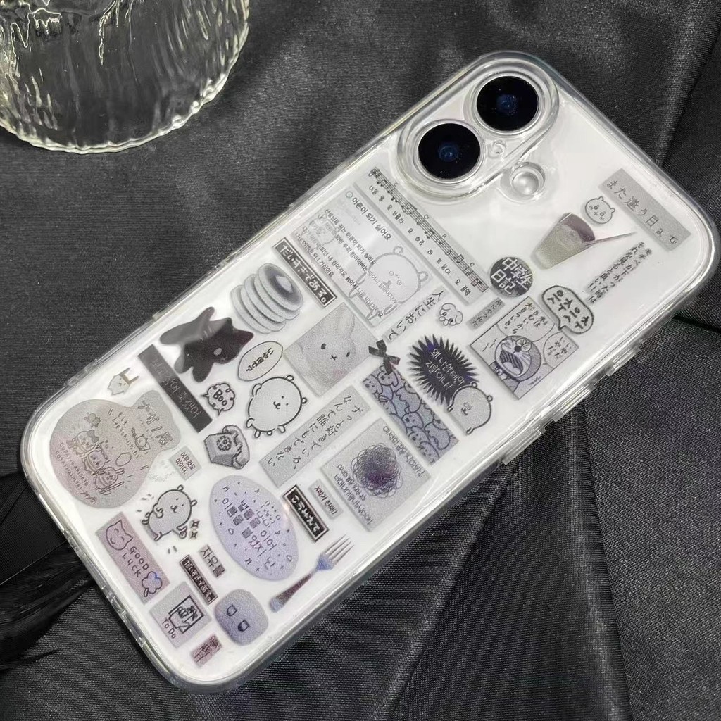 โปร่งใส จัดส่งจากประเทศไทย หมีขาวเล็ก for iPhone เคสไอโฟน 11 12 13 14 15 16 PLUS PRO MAX X XS MAX XR 7/8PLUS แอปเปิ้ลโทร - ภาพย่อย 2