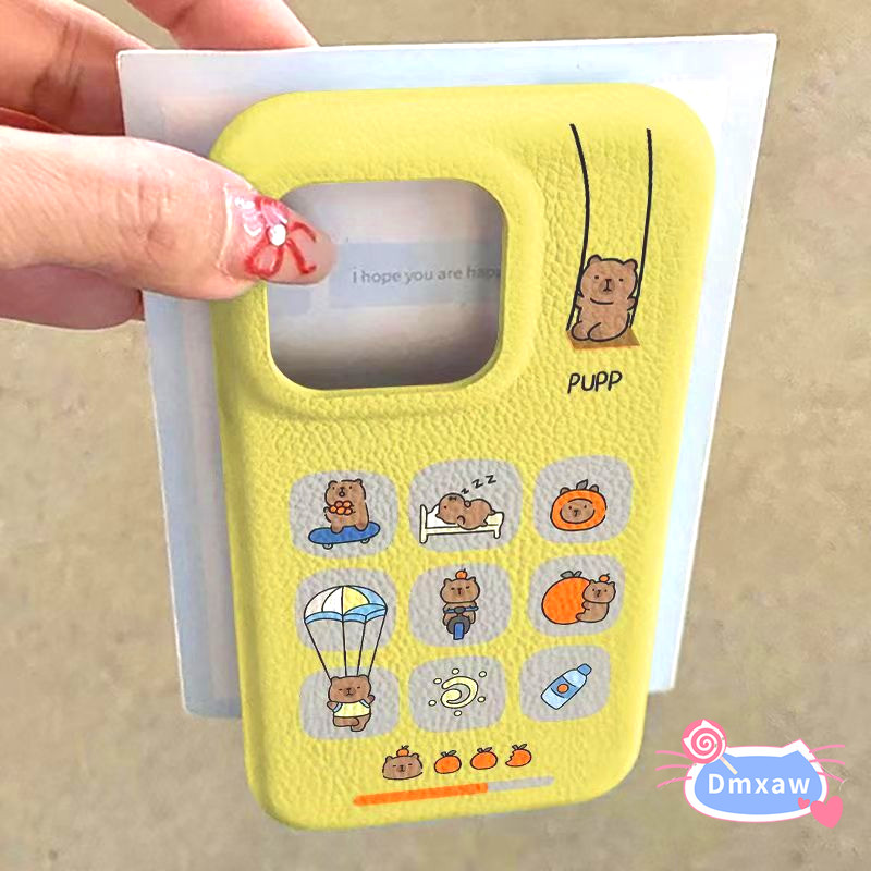 น่ารัก Capybara หนังเคสโทรศัพท์สําหรับ Vivo Y39 Y38 Y37 Pro Y36 Y58 Y56 Y55 Y78 Plus Y77E Y76S Y75 Y