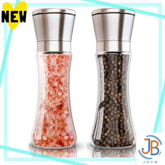 Direct From Japan Pepper Mill Pepper Mill Manual Rock Salt, Set of 2, Stainless Steel, Coarseness Gr