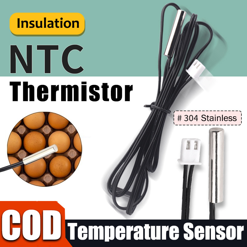 Ntc Thermistor Temperature Sensor 10k กันน้ําอุณหภูมิควบคุม Probe สําหรับฟาร์มไข่ Incubator