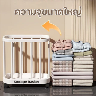 COD ตะกร้าเสื้อผ้าสกปรก ตะกร้าซักผ้า ความจุขนาดใหญ่ การระบายอากาศ มีล้อ เคลื่อนย้ายได้ ตะกร้าเก็บอเนกประสงค์