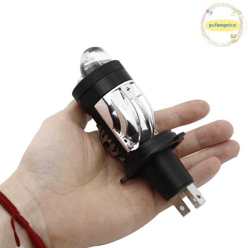 Pufangnice ใหม่ H4 เลนส์ LED Fisheye โคมไฟไฟหน้าหลอดไฟ Universal เลนส์ Super Bright ไฟ LED ใช้กับรถจักรยานยนต์รถยนต์ TH