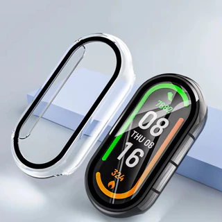 กรณีพีซีแก้วนิรภัยสำหรับ for Xiaomi Mi Band 10 ปกพร้อมฟิล์มป้องกันหน้าจอป้องกัน Gores สำหรับ for MiBand 10 NFC