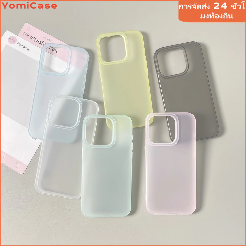 สครับเคสโปร่งใสสำหรับไอโฟน11 12 13 14plus 15PRO 16promax กรณีโทรศัพท์มือถือ ป้องกันการชนกัน6/7/8PLUS X/XR/XS PROMAX