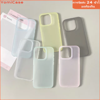 สครับเคสโปร่งใสสำหรับไอโฟน11 12 13 14plus 15PRO 16promax กรณีโทรศัพท์มือถือ ป้องกันการชนกัน6/7/8PLUS X/XR/XS PROMAX