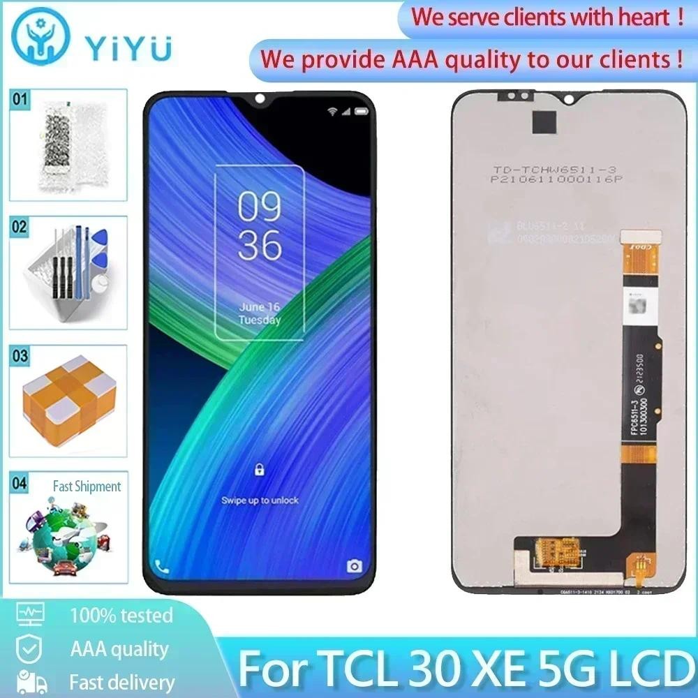 TCL Original 6.52 "สําหรับTCL 30 XE 5G T767WจอแสดงผลLCD Touch Screenพร้อมกรอบDigitizer Assemblyสําหร