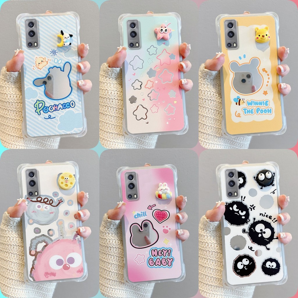 เคส VIVO Y72 Y52 กระจก‌สี่มุมป้องกันกรณีโทรศัพท์หล่น