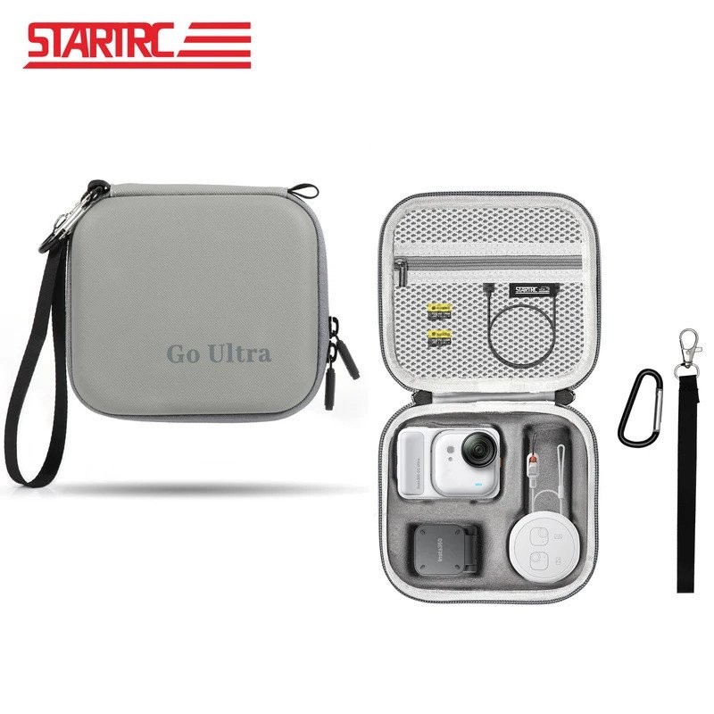 กล้อง Mini สําหรับ Insta360 GO Ultra Travel กระเป๋าถือ PU กระเป๋าถือแบบพกพาสําหรับ Insta 360 GO Ultra อุปกรณ์เสริม