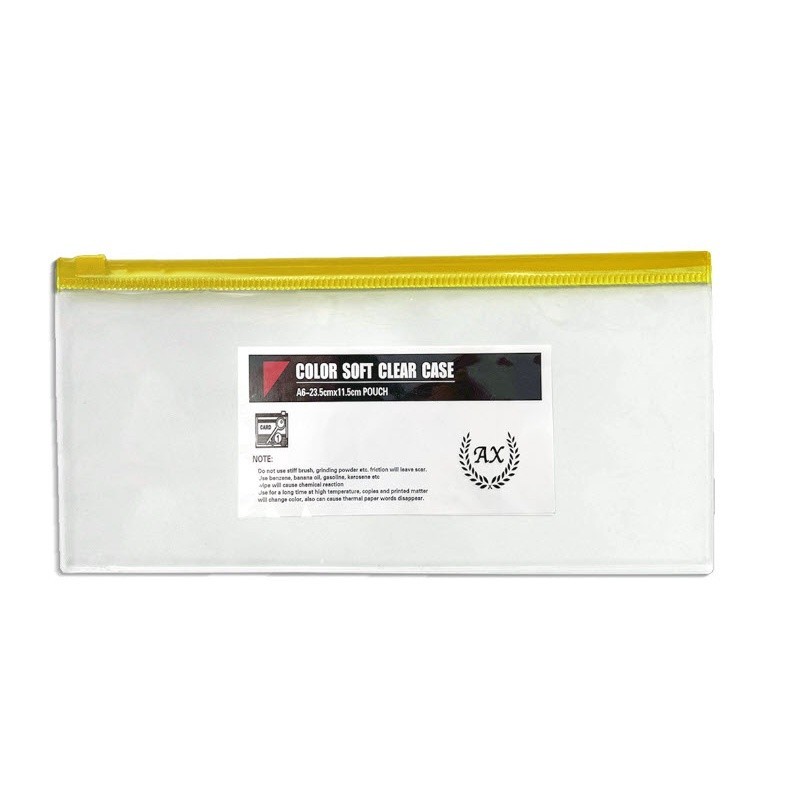 [CLEARZIP] กระเป๋าซิปลอค 11ซม.*23.5ซม. A6 แบบใส S0374 ไม่มีลาย กระเป๋าดินสอยาว กระเป๋าเครื่องสำอาง - รูปที่ 2