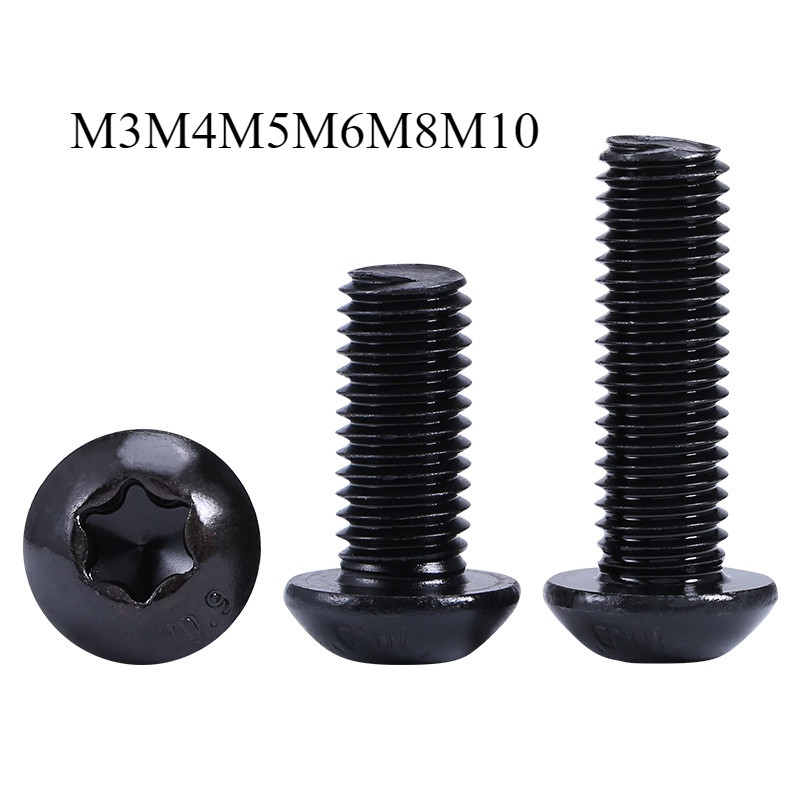 [FGH-y] น็อต สกรู หัวกลม P ช่องขัน ดาว ท็อกซ์ เหล็กกล้าคาร์บอน 10.9 เกลียวมิล / Pan Head Torx Machine M3M4M5M6M8M10