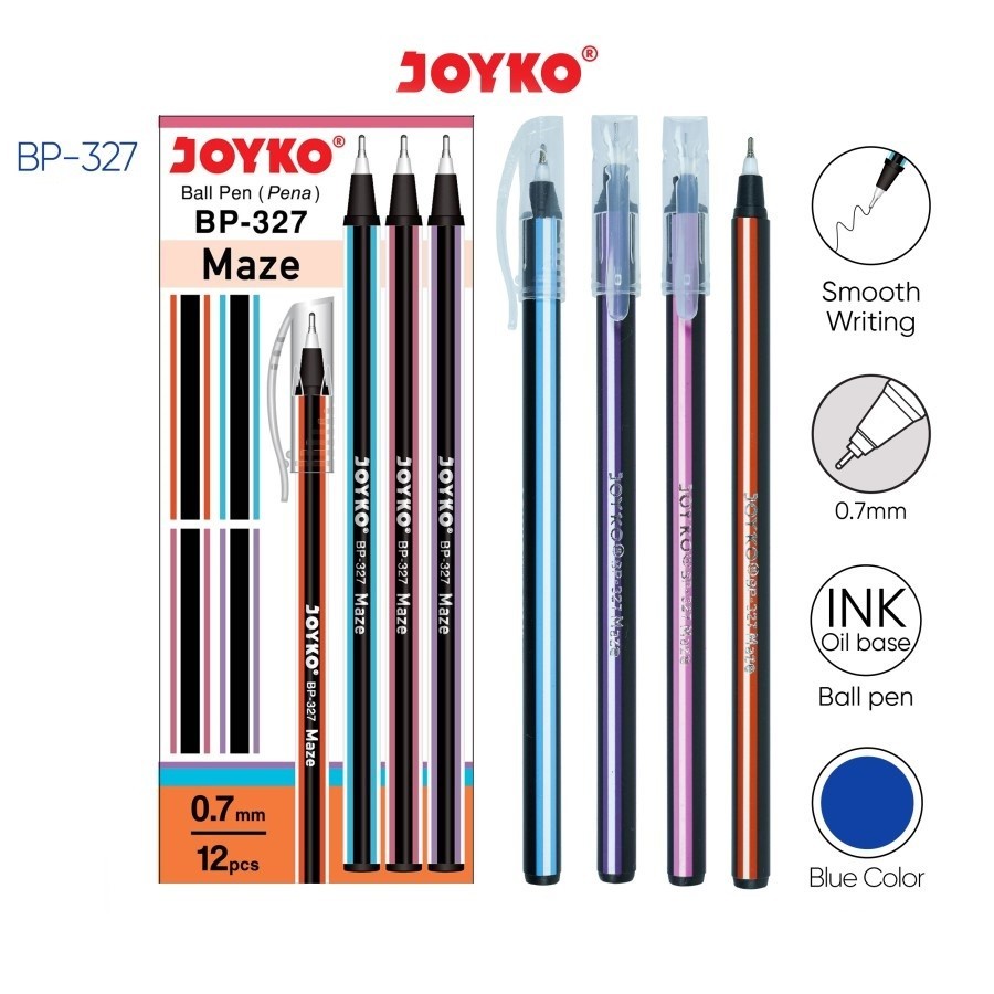ปากกา Joyko MAZE BP-327 / ปากกาสี Joyko 0.7mm