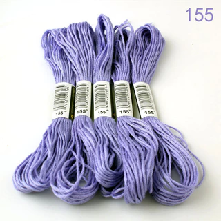 5 Skeins ด้าย DMC 150-326 ปักครอสติส 8 เมตร พรีเมี่ยมสีรุ้งเย็บปักถักร้อยไหมขัดฟัน