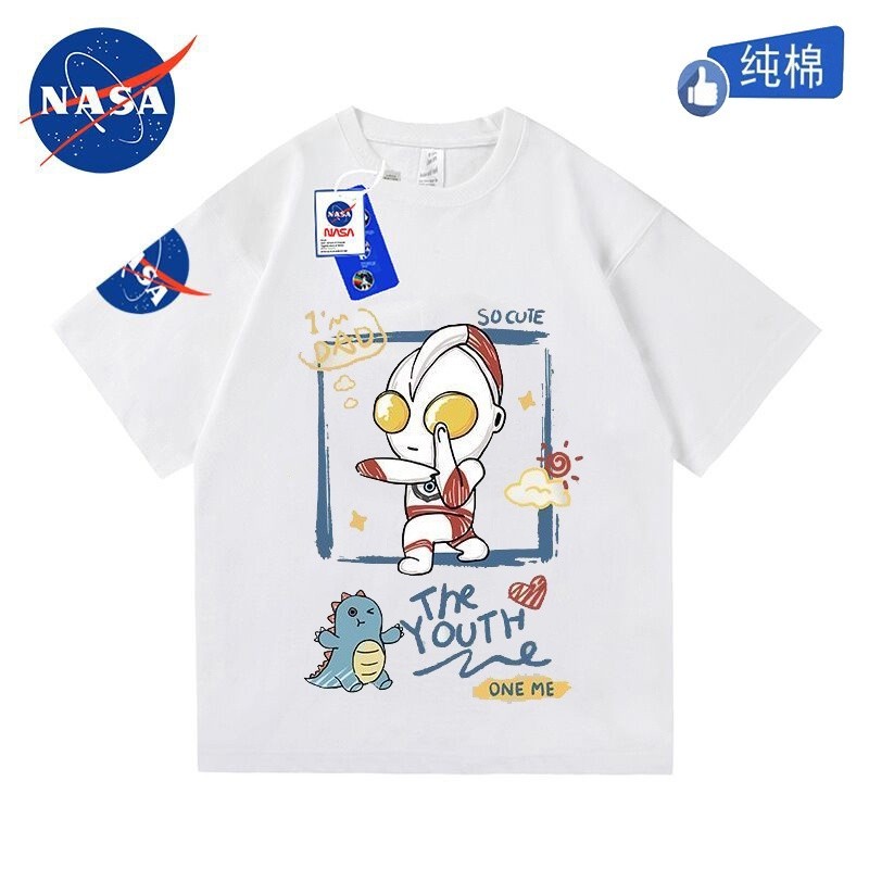 Play ใหม่ เสื้อยืดลําลอง ผ้าฝ้าย แขนสั้น พิมพ์ลายหัวใจ แฟชั่นสําหรับผู้ชาย และผู้หญิง