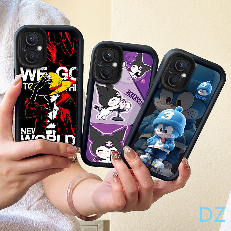 เคส OPPO RENO 8Z RENO 7Z 5G ตุ๊กตาน่ารักกรณีโทรศัพท์มาพร้อมกับสร้อยข้อมือดอกไม้