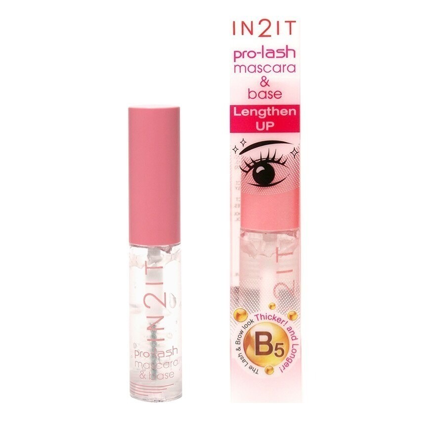 ของแท้ 100% มาสคาร่าใส IN2IT Pro-Lash Mascara&Base Lengthen Up ปัดขนตา ปัดคิ้วตั้ง บำรุงขนตา บำรุงขนคิ้ว ขนตางอน