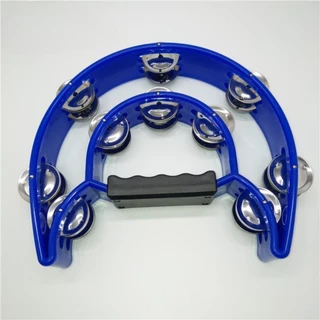 BAY แทมโบรีน 2แถว ขนาด 9นิ้ว สีสันสดใส สําหรับฝึกซ้อมเครื่องดนตรี